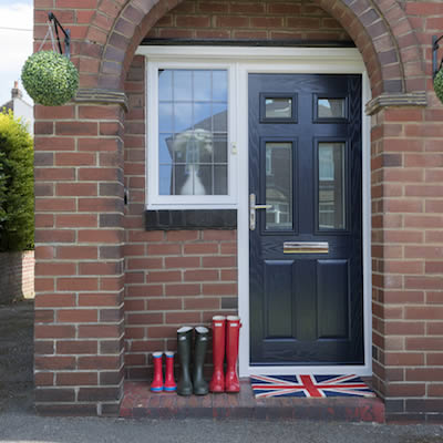 modern composite doors grey